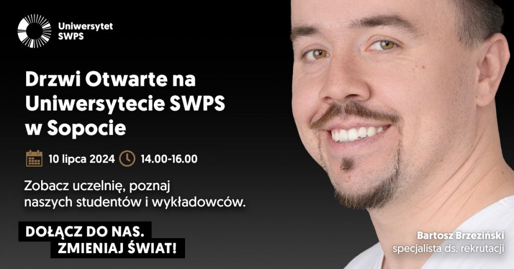 Uniwersytet SWPS w Sopocie zaprasza na drzwi otwarte 