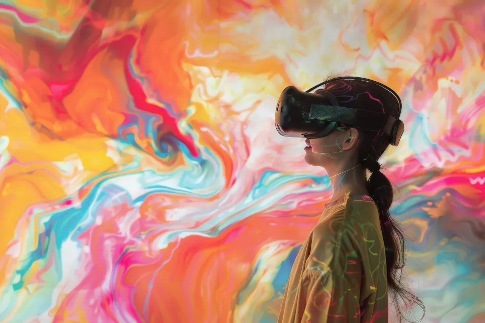 person-using-virtual-reality-headset-immersed-colorful-abstract-digital-simulation-with-vibrant-swirling-background