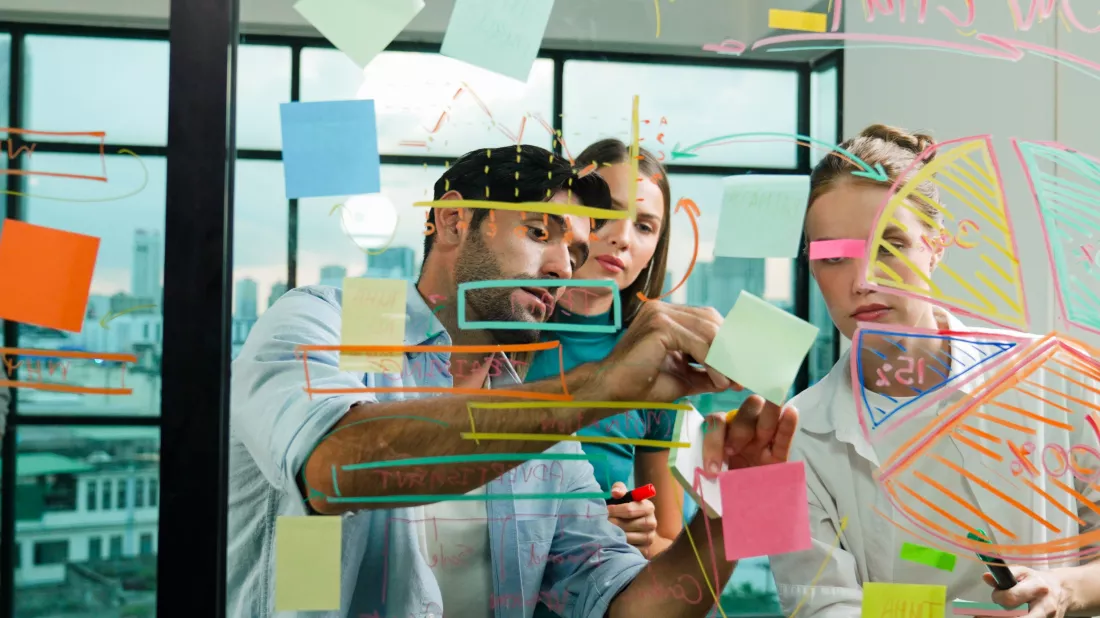 group-business-team-working-together-discussing-glass-wall-tracery