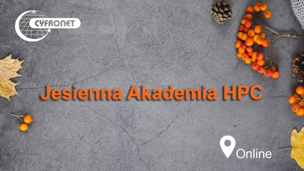 Grafika Jesiennej Akademii HPC w ACK Cyfronet AGH