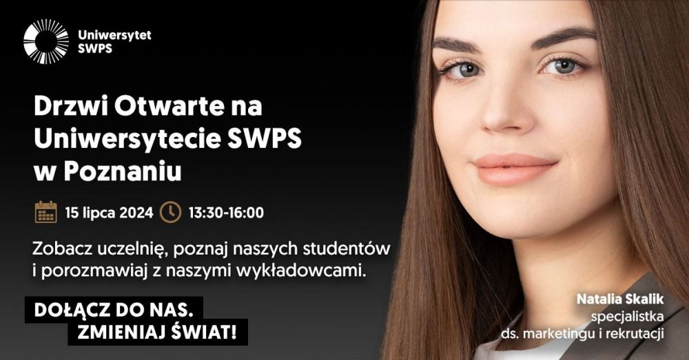 Uniwersytet SWPS w Poznaniu zaprasza na drzwi otwarte