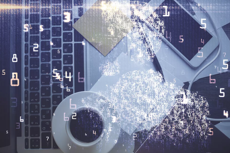 technology-hologram-drawing-computer-desktop-background-top-view-double-exposure-tech-concept