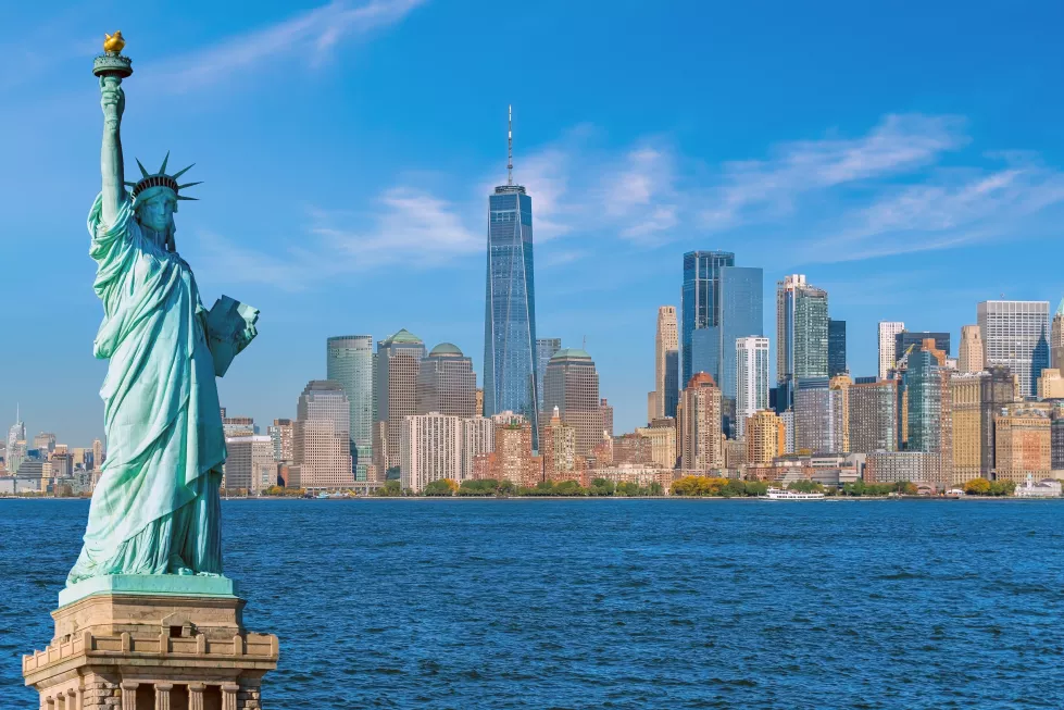 statue-liberty-with-manhattan-city-skyline-background-landmarks-new-york-city-usa